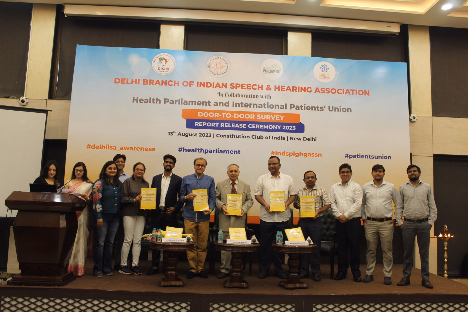 Report Releasing Ceremony : India’s Largest Door-to-Door Survey on Communication Disorders
