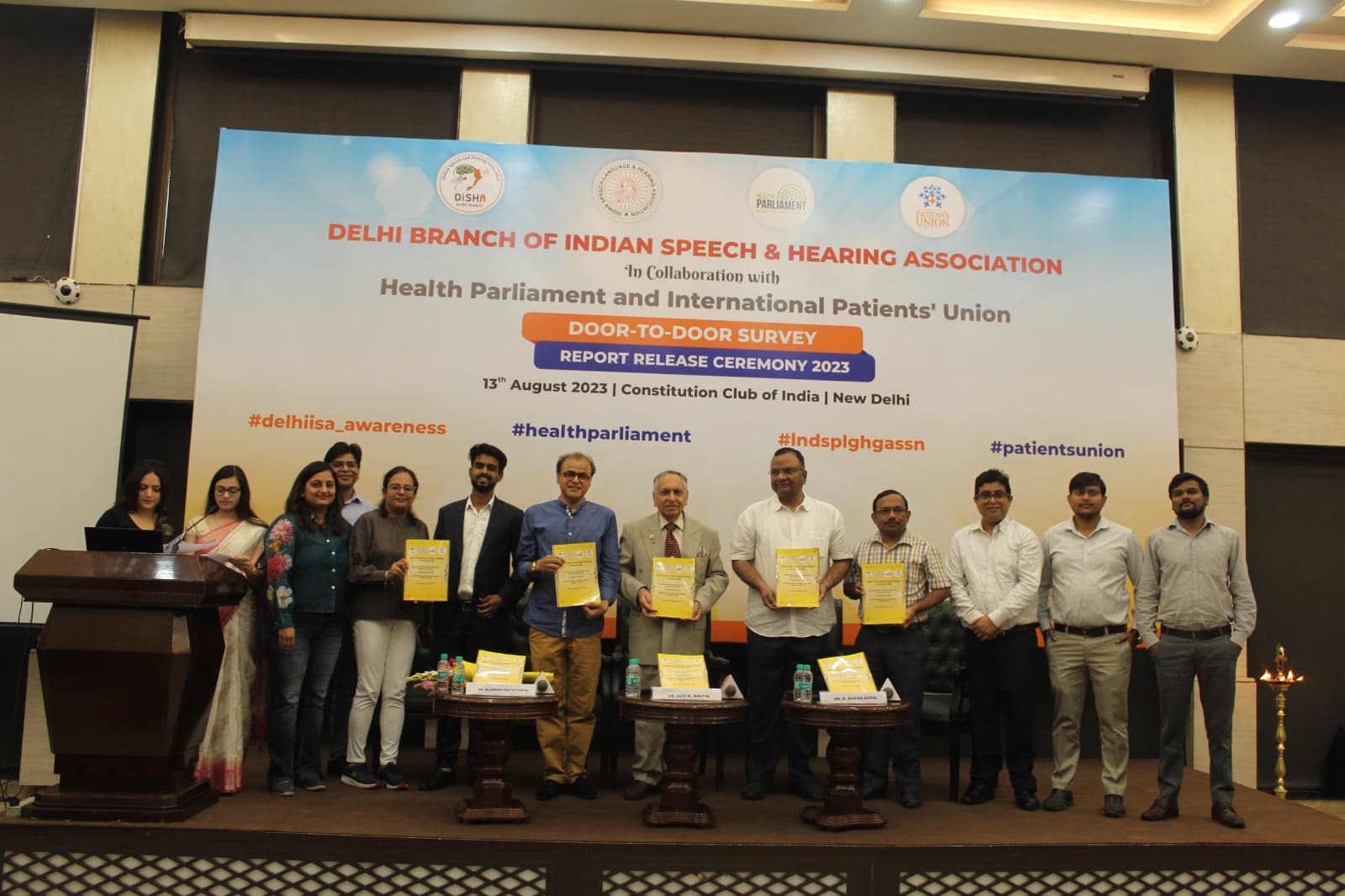 Report Releasing Ceremony : India’s Largest Door-to-Door Survey on Communication Disorders