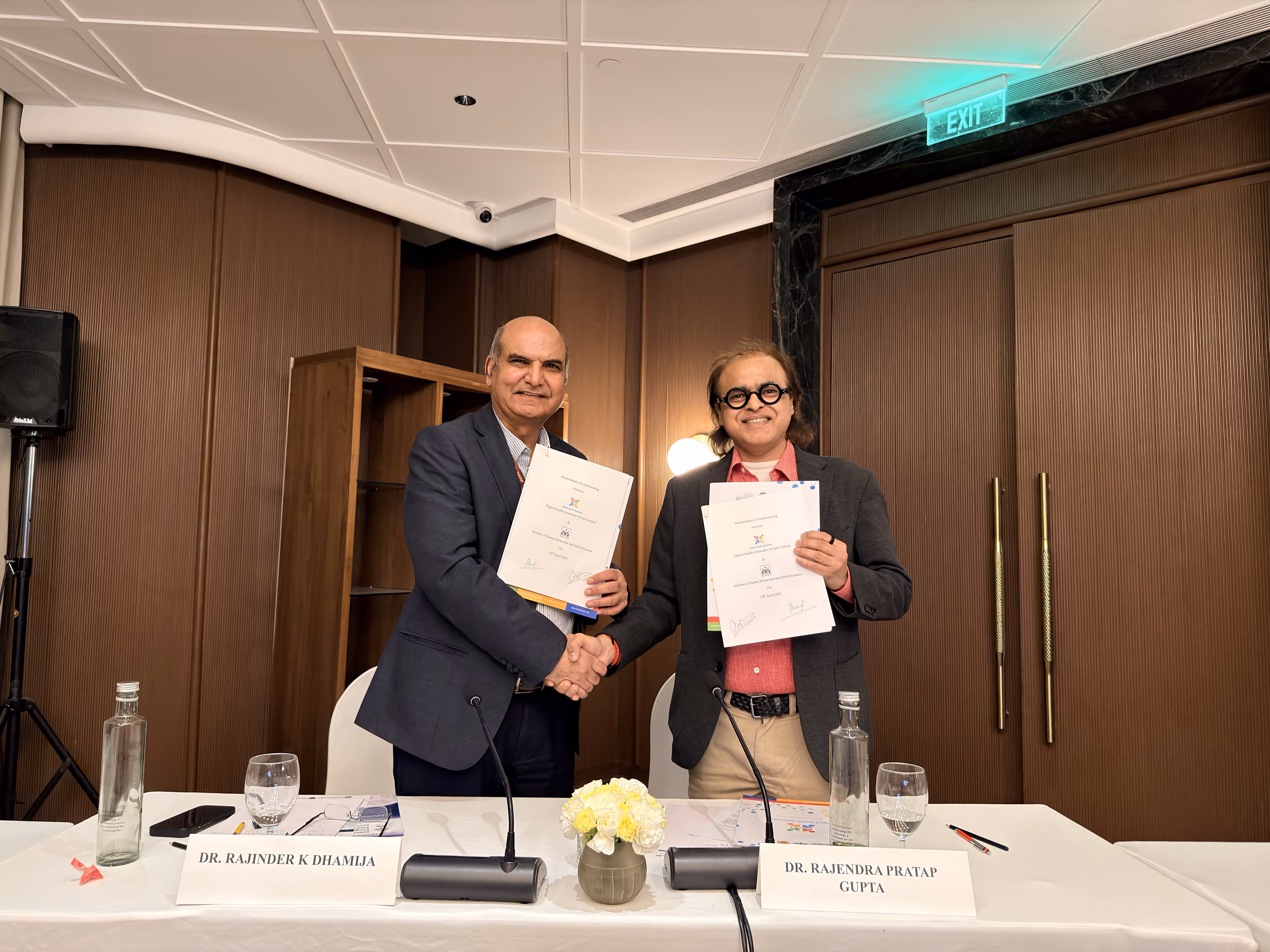MoU with the Institute of Human Behaviour and Allied Sciences (IHBAS)