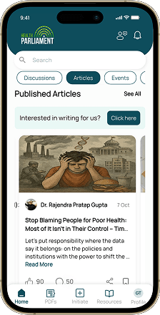 Health Parliament app screen 3